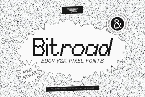 Bitroad: A Creative Font for Y2K and 8-Bit Design