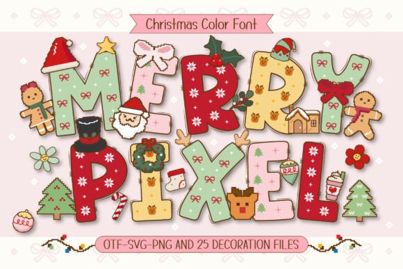 Merry Pixel: A Festive Font for Modern Holiday Design