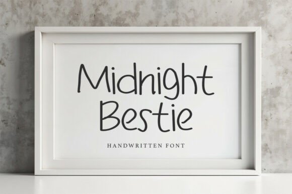Midnight Bestie: The Font for Late-Night Creativity