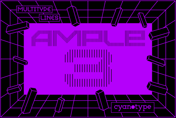 MultiType Lines Ample 3: A Pixel Font with a Modern Edge