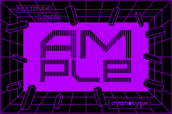 MultiType Lines Ample: A Pixel Font with a Modern Edge