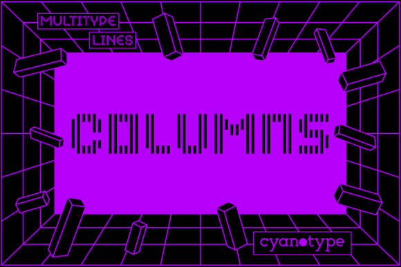 MultiType Lines Columns: A Pixelated Font with a Modern Edge