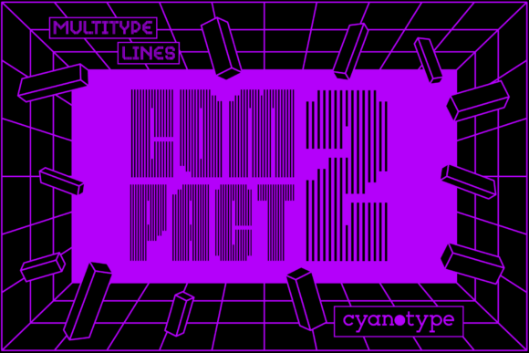 MultiType Lines Compact 2: A Modern Pixel Font with Edge
