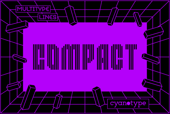 MultiType Lines Compact: Adding a Distorted, Trendy Edge to Your Work