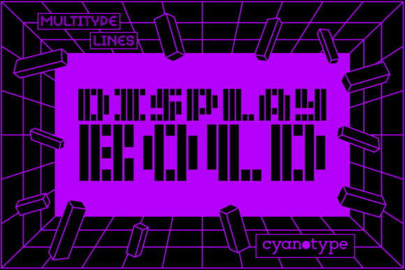 MultiType Lines Display Bold: Your Go-To for Edgy Branding