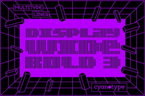 MultiType Lines Display Wide Bold 3: A Pixelated Powerhouse for Modern Design