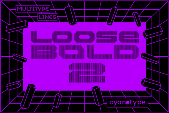 MultiType Lines Loose Bold 2: A Fresh Take on Pixel Typography