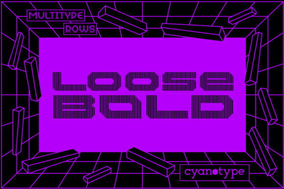 MultiType Lines Loose Bold: Unleash Pixelated Chaos
