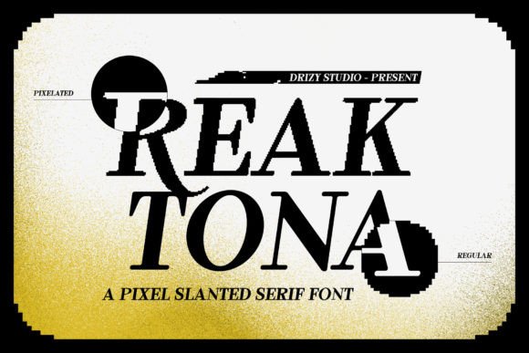 Reaktona: A Bold Serif for Modern Pixel Aesthetics