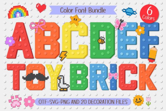 Toy Brick Font: Building Creative Projects with Playful Design