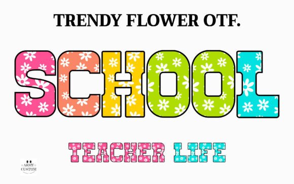 Trendy Flower: Infusing Designs with Retro Joy