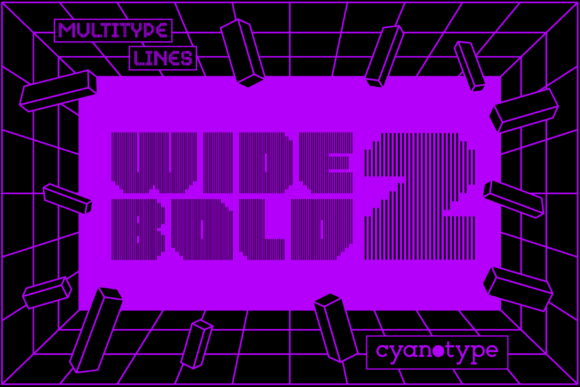 Unleashing Digital Edge with MultiType Lines Wide Bold 2